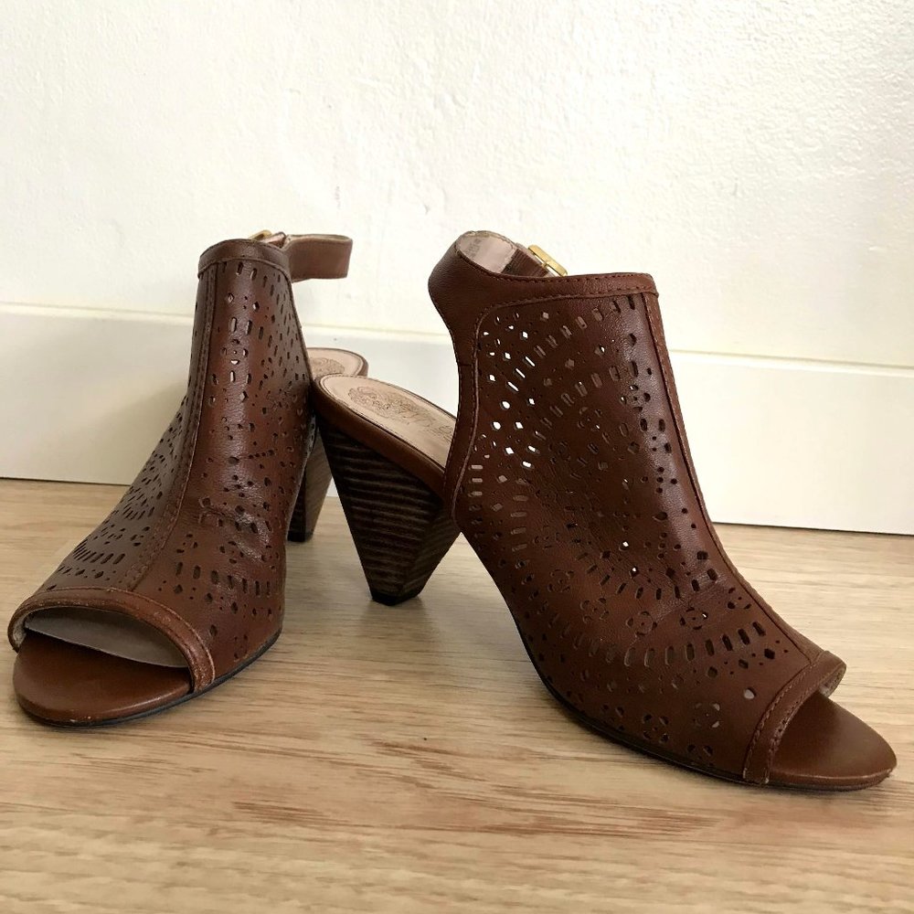 Vince Camuto Open Toe Booties